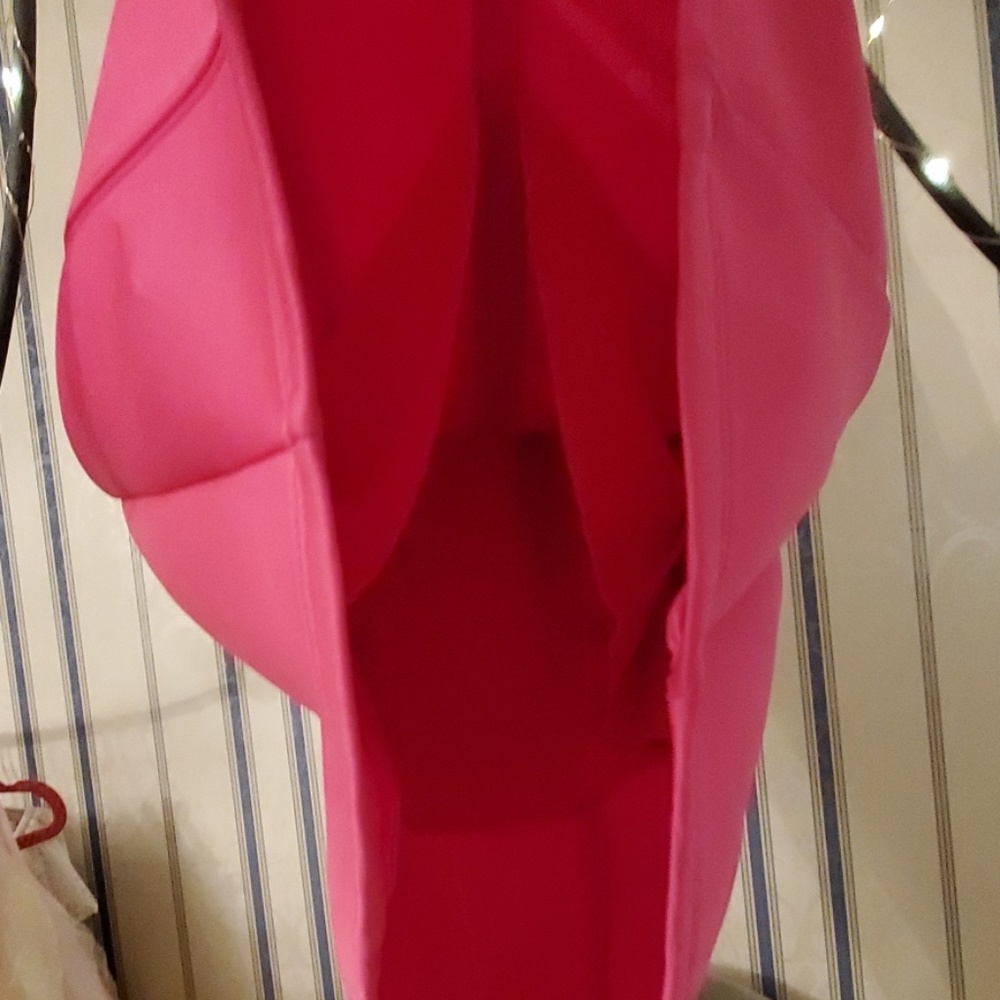 Max & Riley Girls Hot Pink Scuba Dress - Picture 6 of 7
